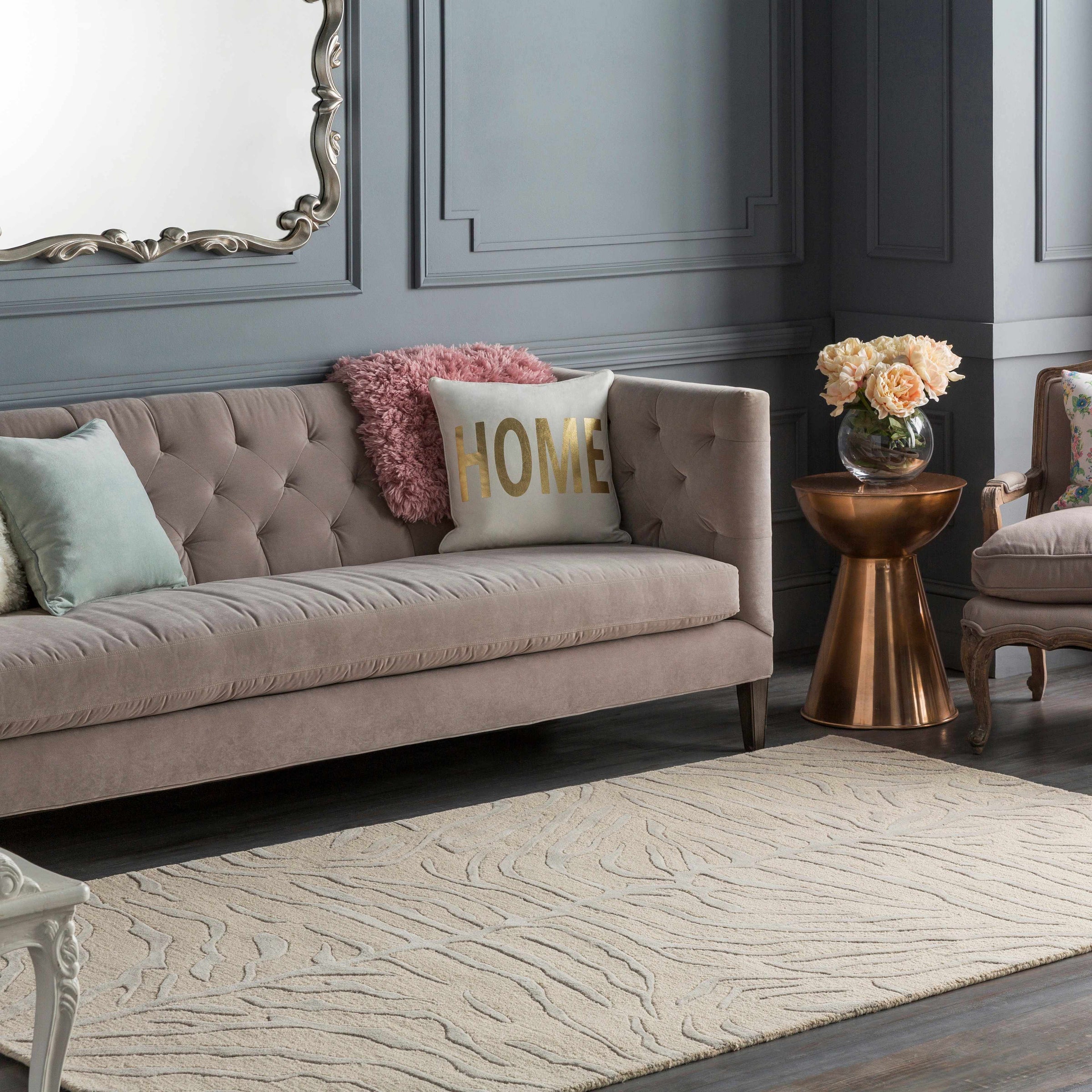 Pillows : GLYP-7106,SAFF-7198,Rugs : AWPL-2232