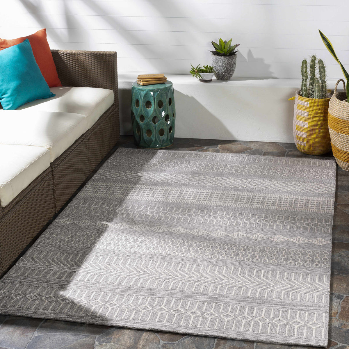 Rain RAI-1287 Hand Hooked Rug