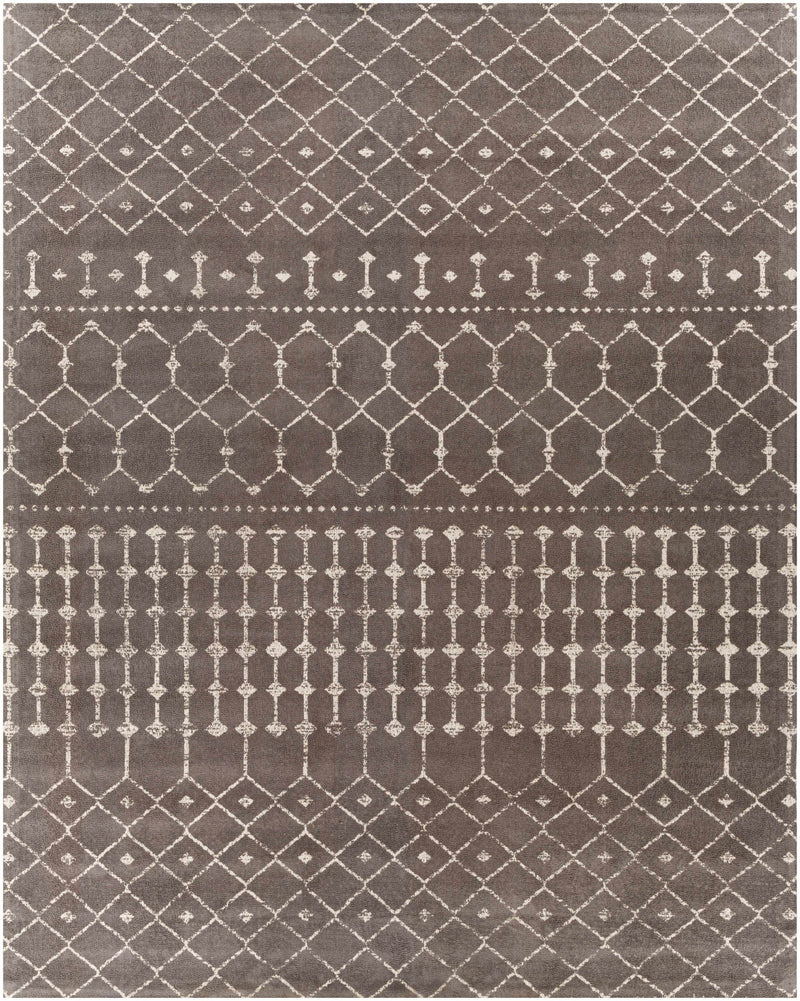 Charcoal Hand Woven 100% Cotton Global Rectangle Handmade rug, Indoor use only, no fringe, non-washable.