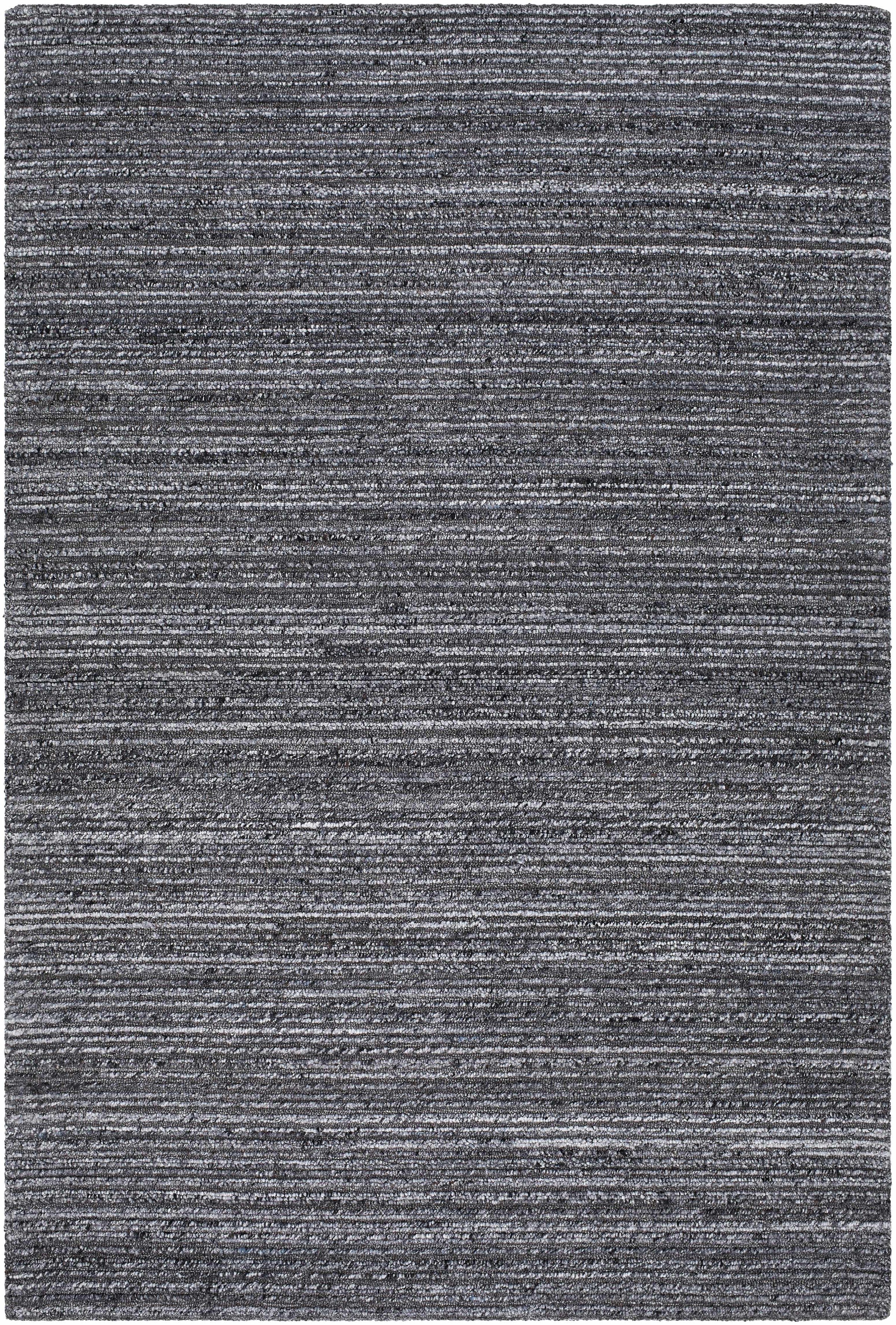 Charcoal Hand Tufted 100% Recycled PET Yarn Cottage Rectangle Handmade rug, Indoor use only, no fringe, non-washable.