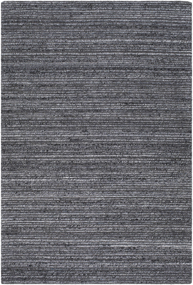 Charcoal Hand Tufted 100% Recycled PET Yarn Cottage Rectangle Handmade rug, Indoor use only, no fringe, non-washable.