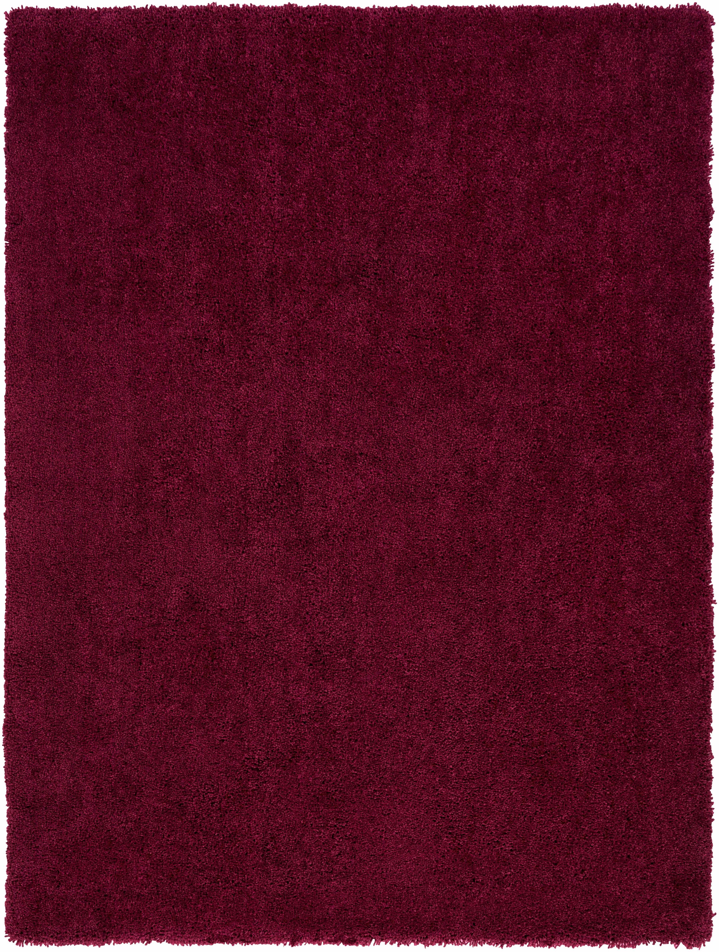 Red Hand Woven 100% Polyester Modern Rectangle Handmade rug, Indoor use only, no fringe, non-washable.