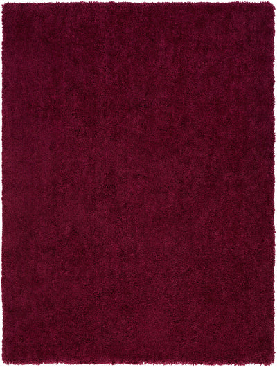 Red Hand Woven 100% Polyester Modern Rectangle Handmade rug, Indoor use only, no fringe, non-washable.
