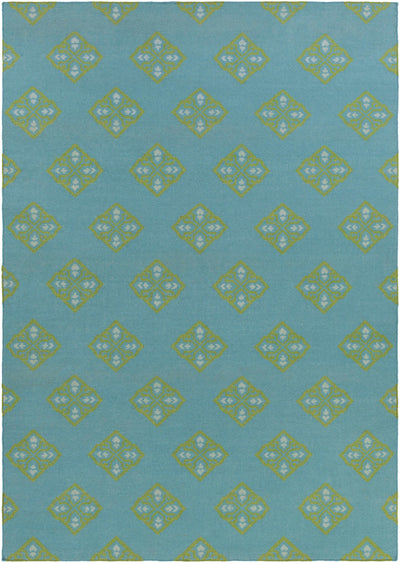 Teal Hand Woven 100% Wool Modern Rectangle Handmade rug, Indoor use only, no fringe, non-washable. runner also available