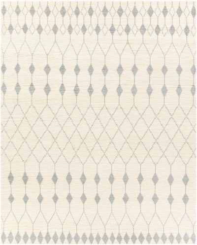 Ivory Hand Woven 100% Wool Global Rectangle Handmade rug, Indoor use only, no fringe, non-washable. runner also available