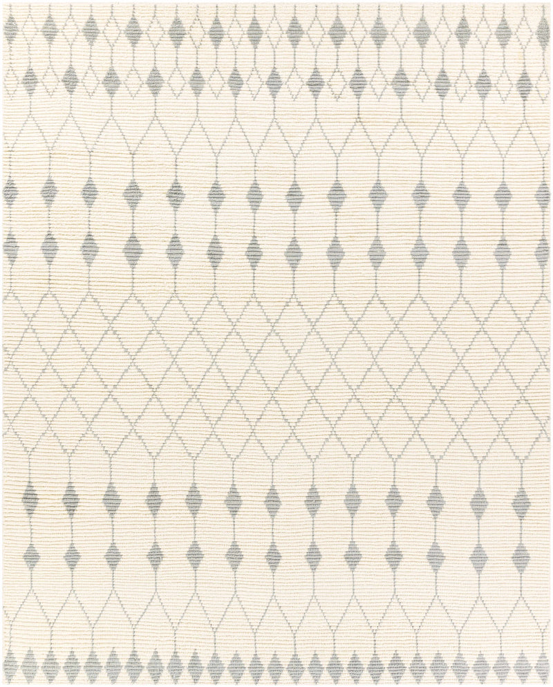 Ivory Hand Woven 100% Wool Global Rectangle Handmade rug, Indoor use only, no fringe, non-washable. runner also available