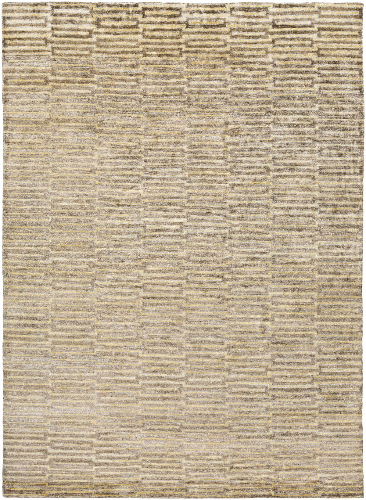 Charcoal Hand Knotted 100% Viscose Modern Rectangle Handmade rug, Indoor use only, no fringe, non-washable. runner also available