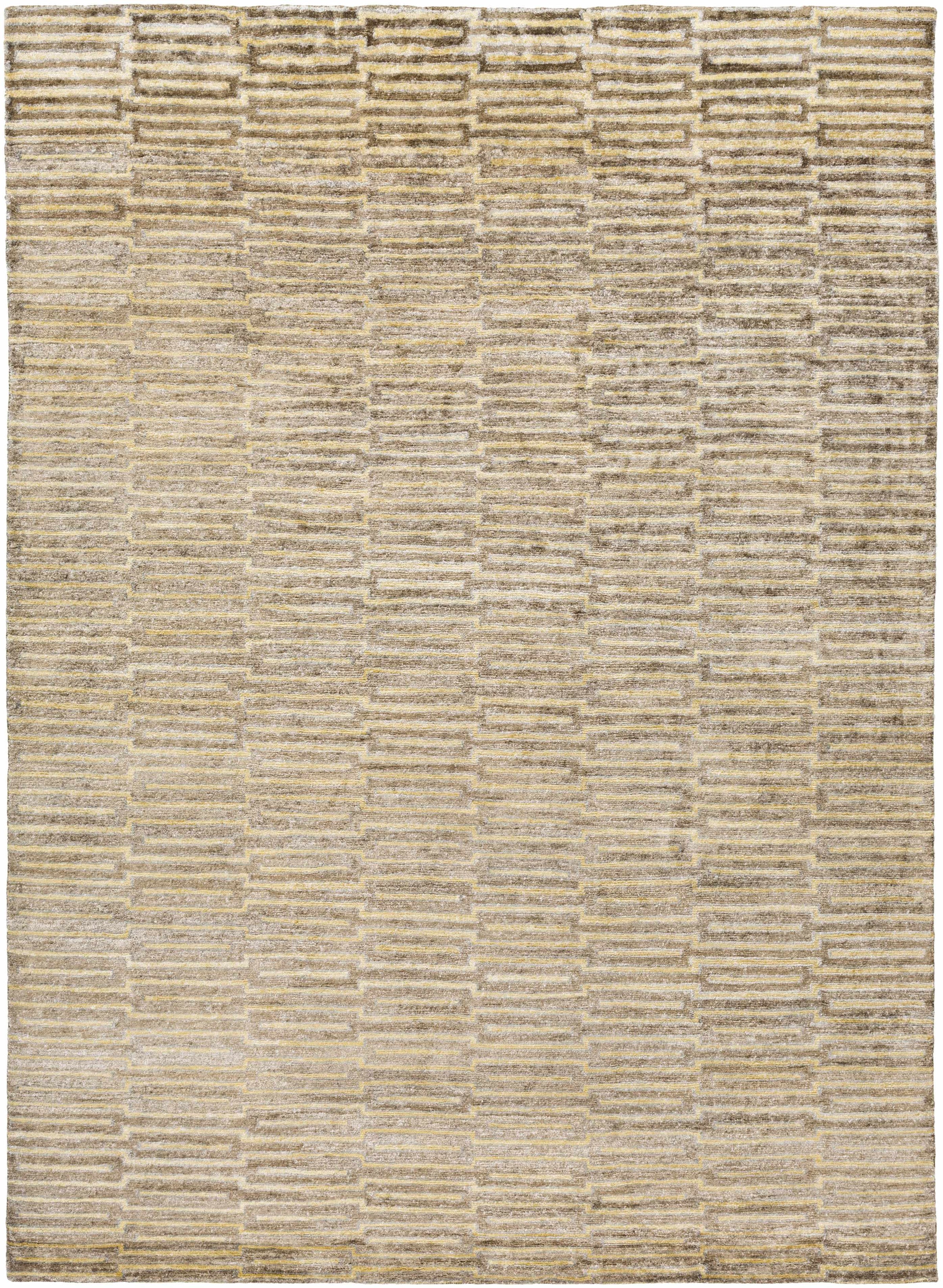 Charcoal Hand Knotted 100% Viscose Modern Rectangle Handmade rug, Indoor use only, no fringe, non-washable. runner also available