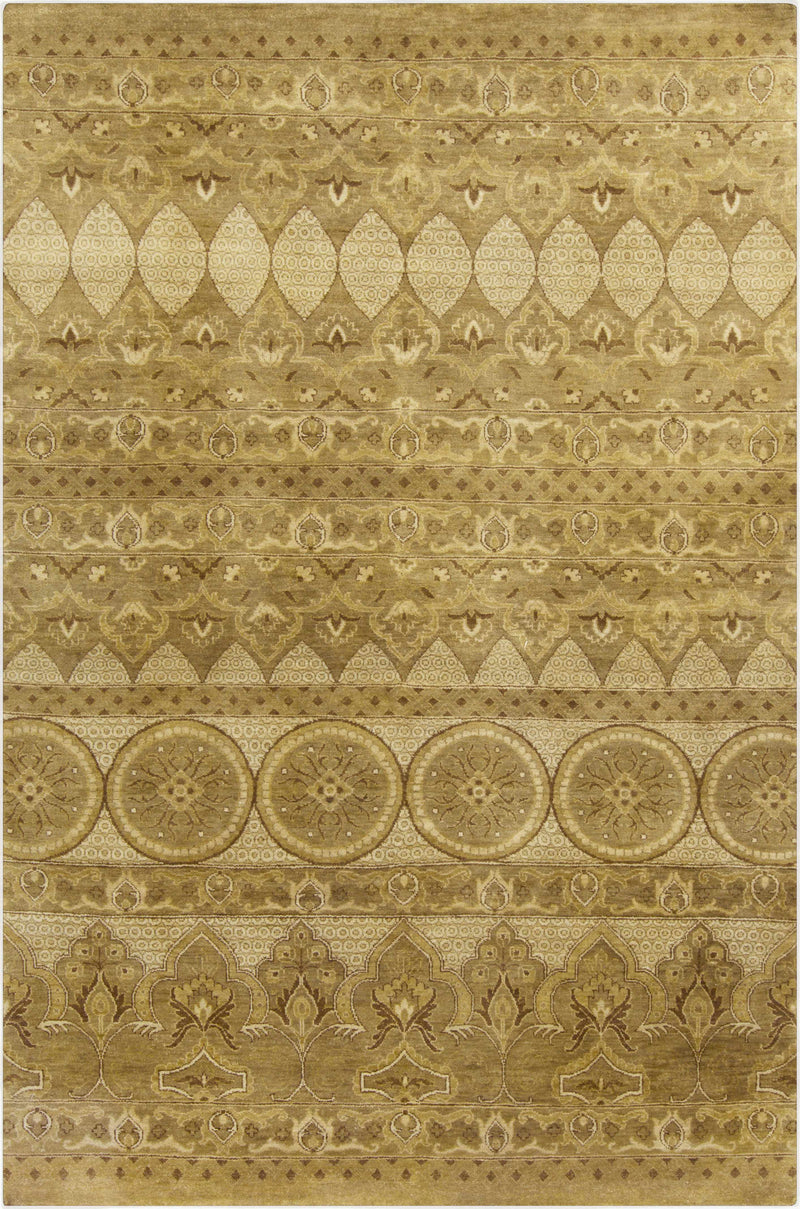 Tan Hand Knotted 100% NZ Wool Modern Rectangle Handmade rug, Indoor use only, no fringe, non-washable.