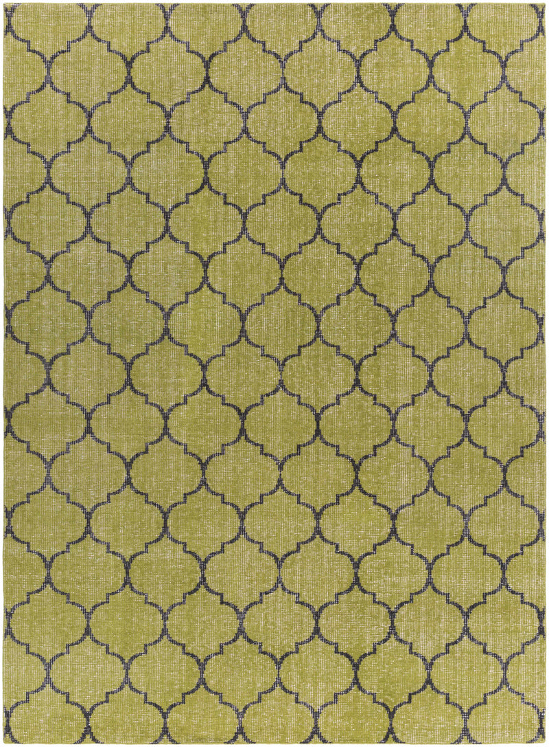 Light Olive Hand Knotted 100% Wool Modern Rectangle Handmade rug, Indoor use only, no fringe, non-washable.