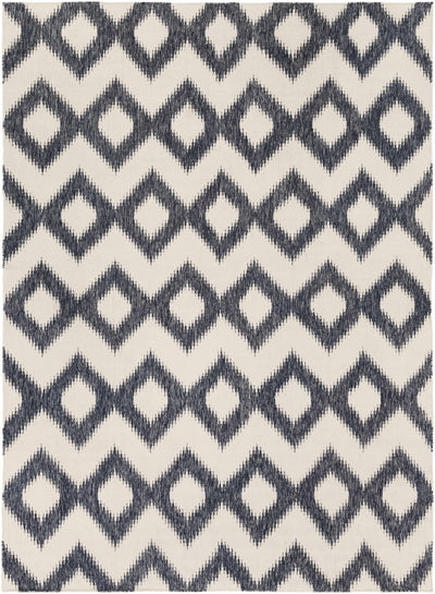 Cream Hand Woven 100% Wool Modern Rectangle Handmade rug, Indoor use only, no fringe, non-washable.