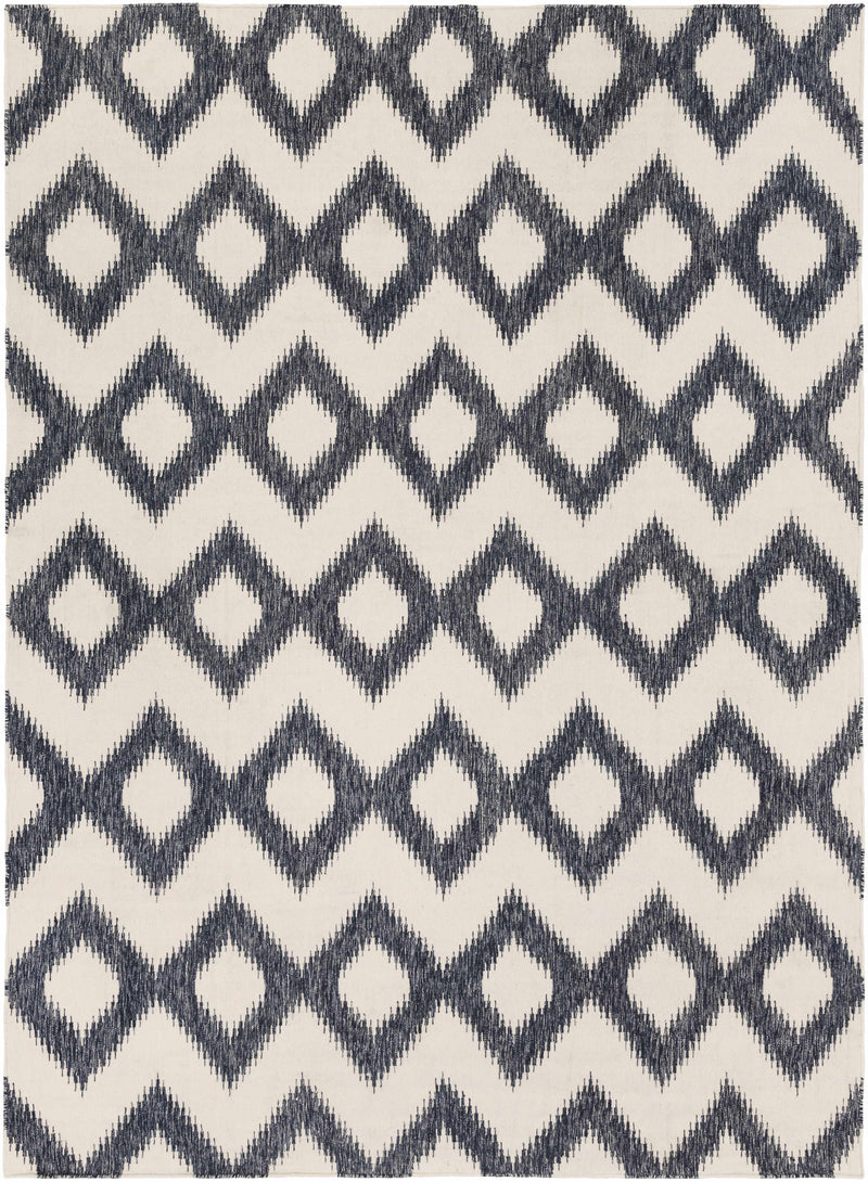 Cream Hand Woven 100% Wool Modern Rectangle Handmade rug, Indoor use only, no fringe, non-washable.
