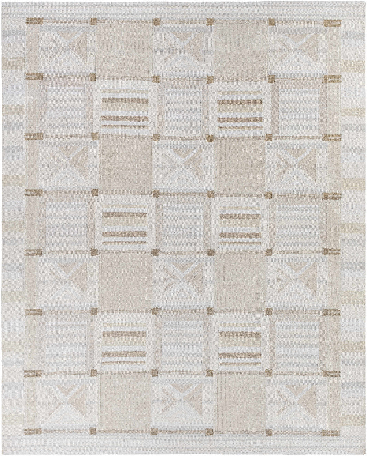 Tan Hand Woven 60% Viscose, 25% Linen, 10% Acrylic, 5% Wool Modern Rectangle Handmade rug, Indoor use only, no fringe, non-washable.