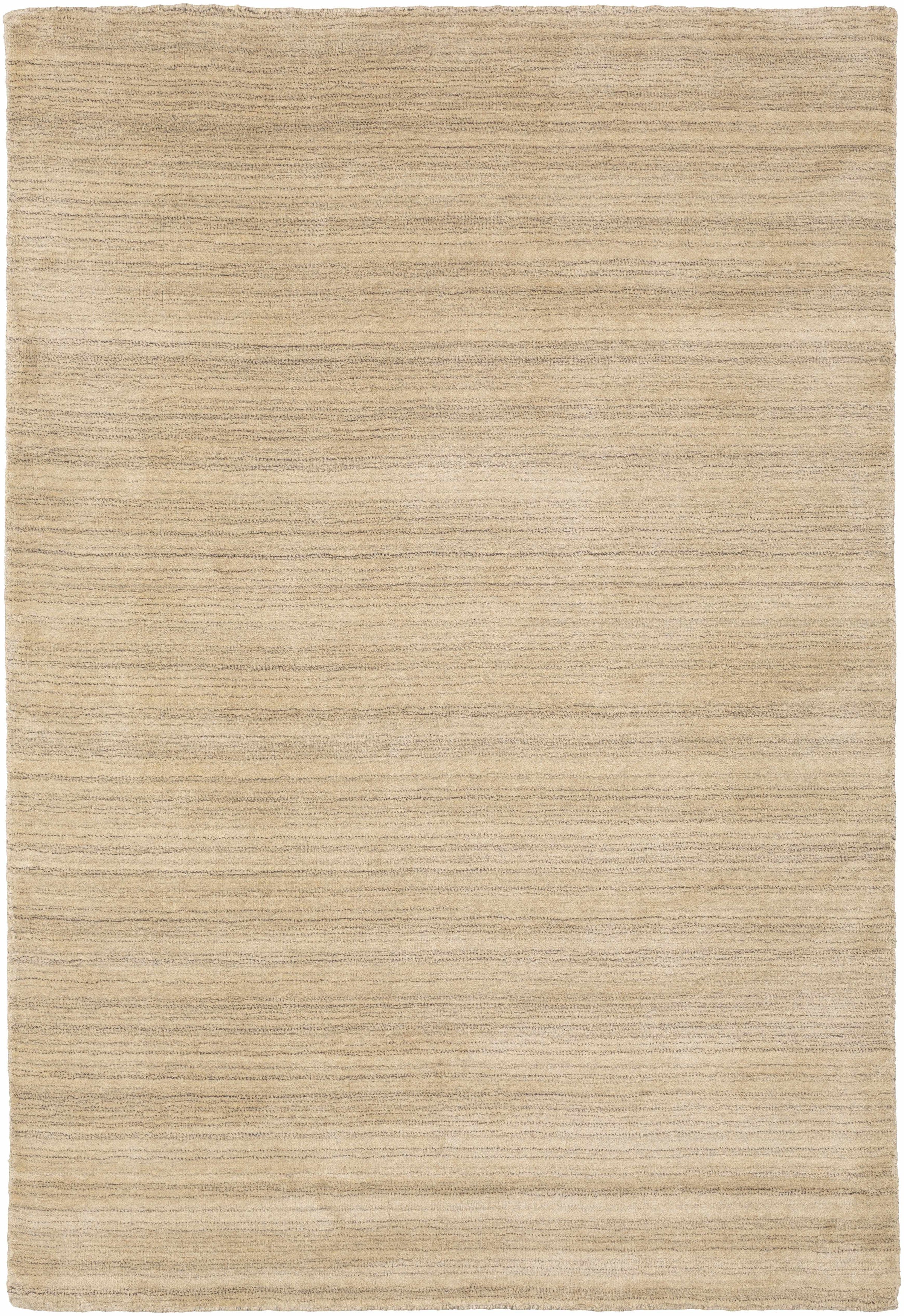 Beige Hand Loomed 70% Wool, 30% Nylon Modern Rectangle Handmade rug, Indoor use only, no fringe, non-washable.