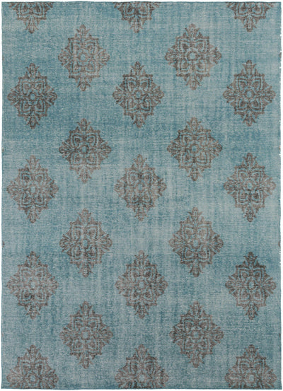 Emerald Hand Knotted 100% Wool Modern Rectangle Handmade rug, Indoor use only, no fringe, non-washable.