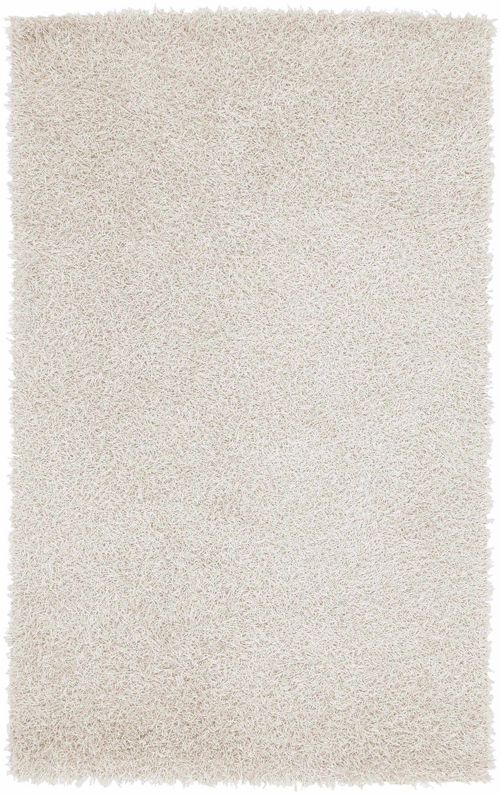 Cream Hand Woven 100% Polyester Modern Rectangle Handmade rug, Indoor use only, no fringe, non-washable.