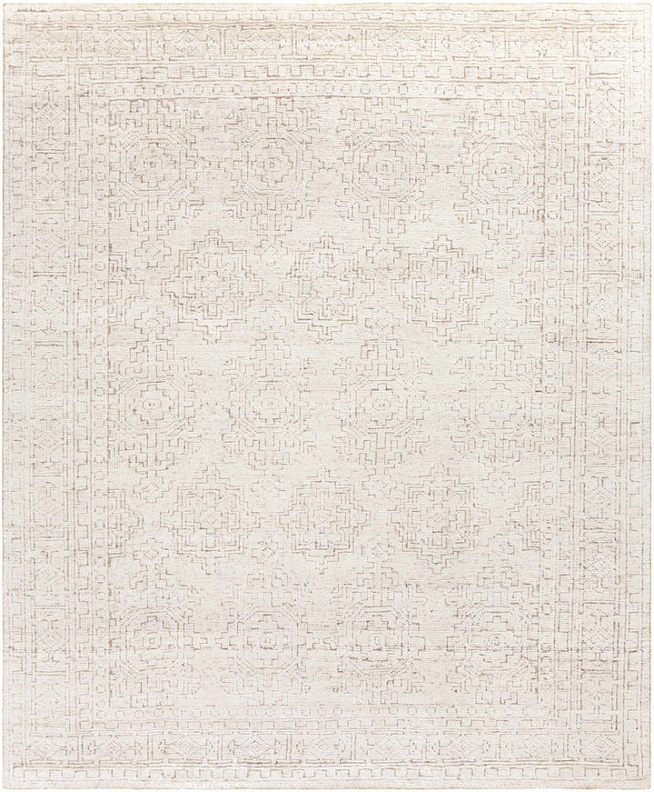 Medium Gray Hand Knotted 100% Viscose Traditional Rectangle Handmade rug, Indoor use only, no fringe, non-washable.