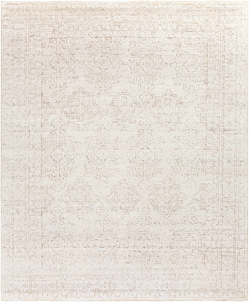 Medium Gray Hand Knotted 100% Viscose Traditional Rectangle Handmade rug, Indoor use only, no fringe, non-washable.