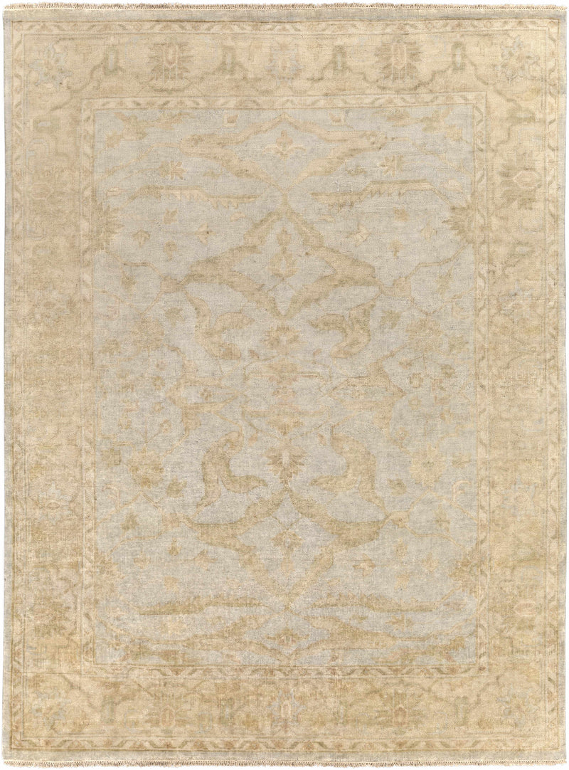 Wheat Hand Knotted 90% NZ Wool, 10% Viscose Traditional Rectangle Handmade rug, Indoor use only, has fringe, non-washable. runner also available