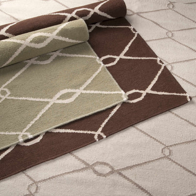 Light Olive Hand Woven 100% Wool Modern Rectangle Handmade rug, Indoor use only, no fringe, non-washable. round also available