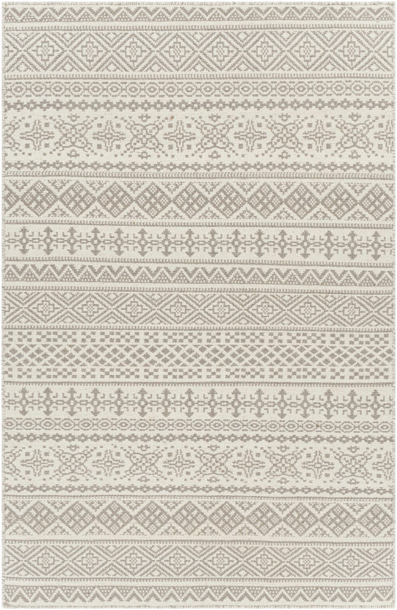 Gray Hand Woven 100% Wool Global Rectangle Handmade rug, Indoor use only, no fringe, non-washable. runner also available