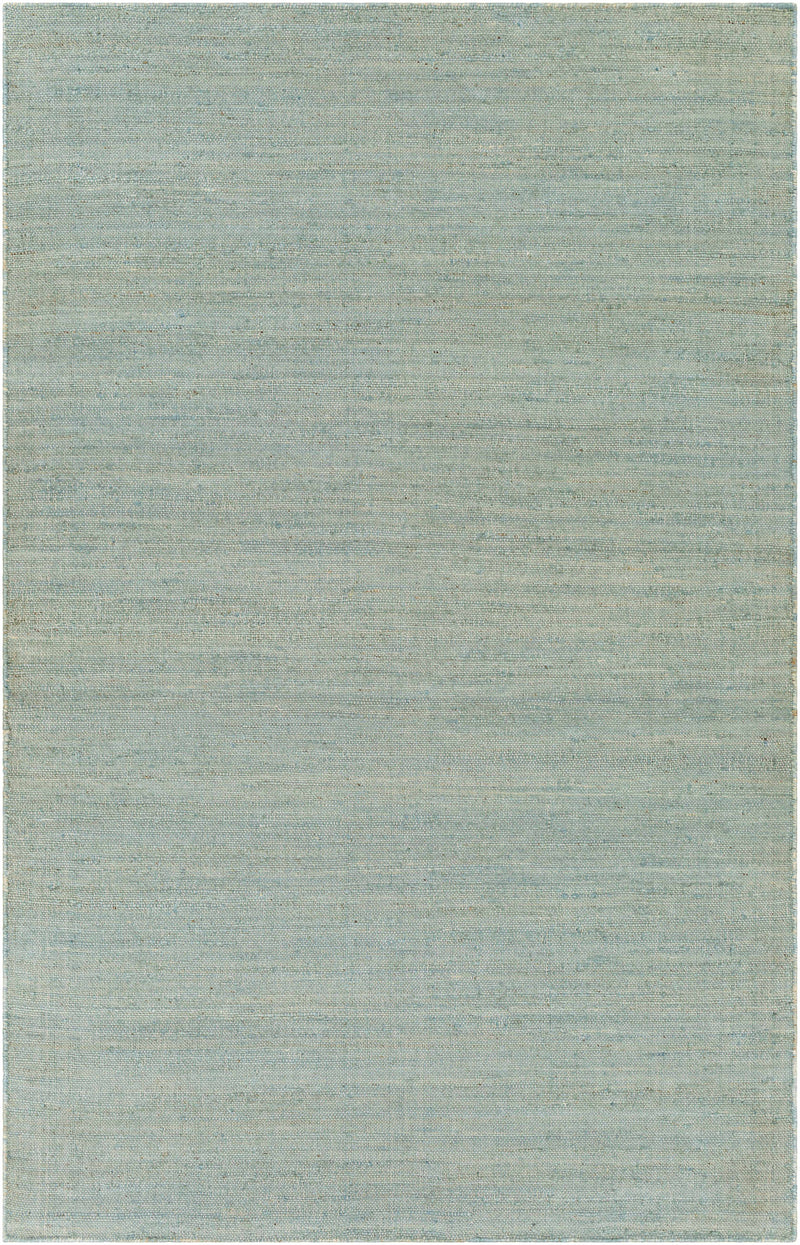Light Sage Hand Woven 100% Jute Cottage Rectangle Handmade rug, Indoor use only, no fringe, non-washable. runner also available