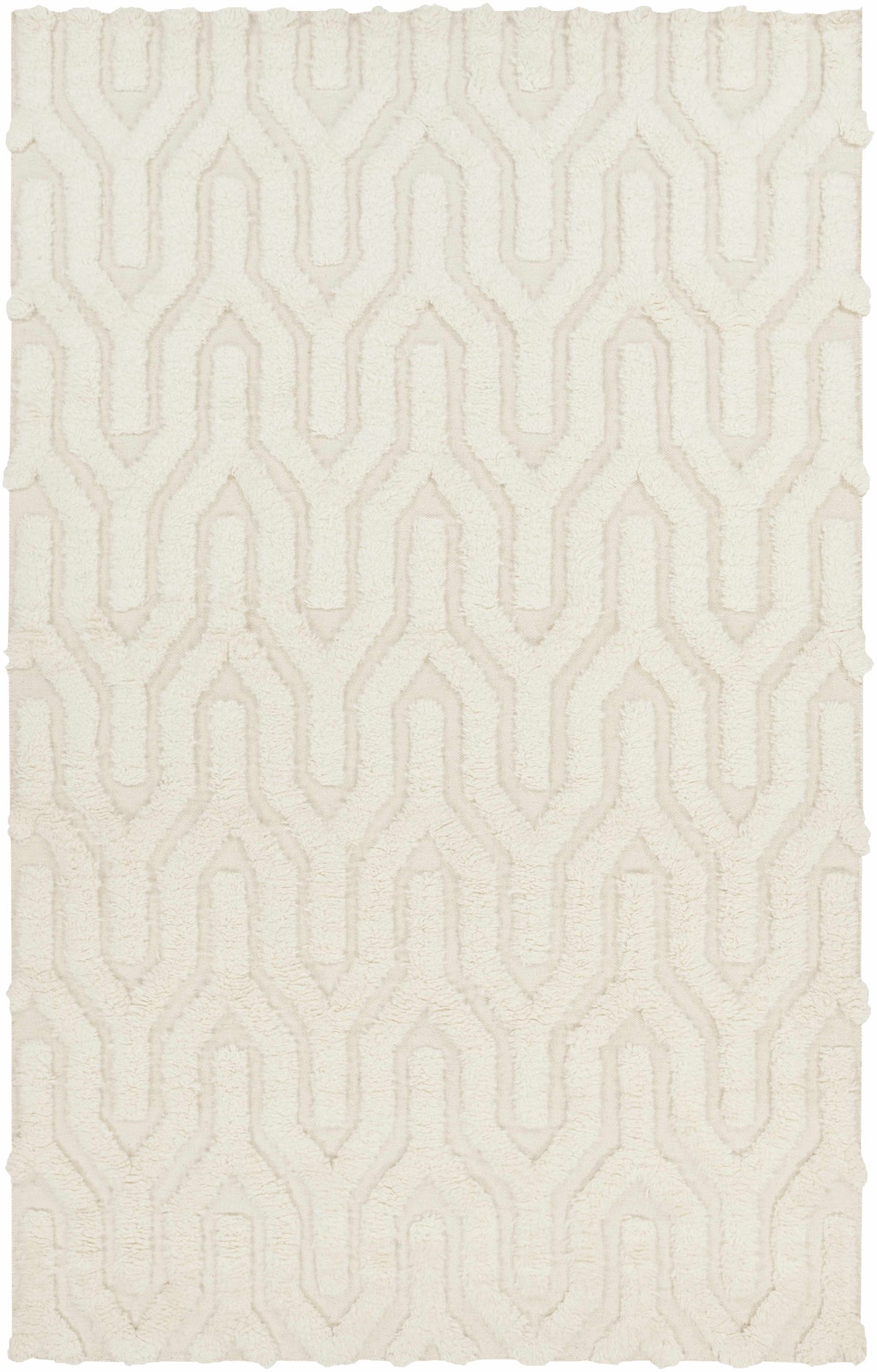 Cream Hand Woven 100% Wool Modern Rectangle Handmade rug, Indoor use only, no fringe, non-washable. runner also available