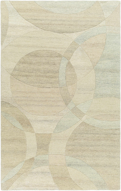Beige Hand Tufted 100% Wool Modern Rectangle Handmade rug, Indoor use only, no fringe, non-washable. runner also available