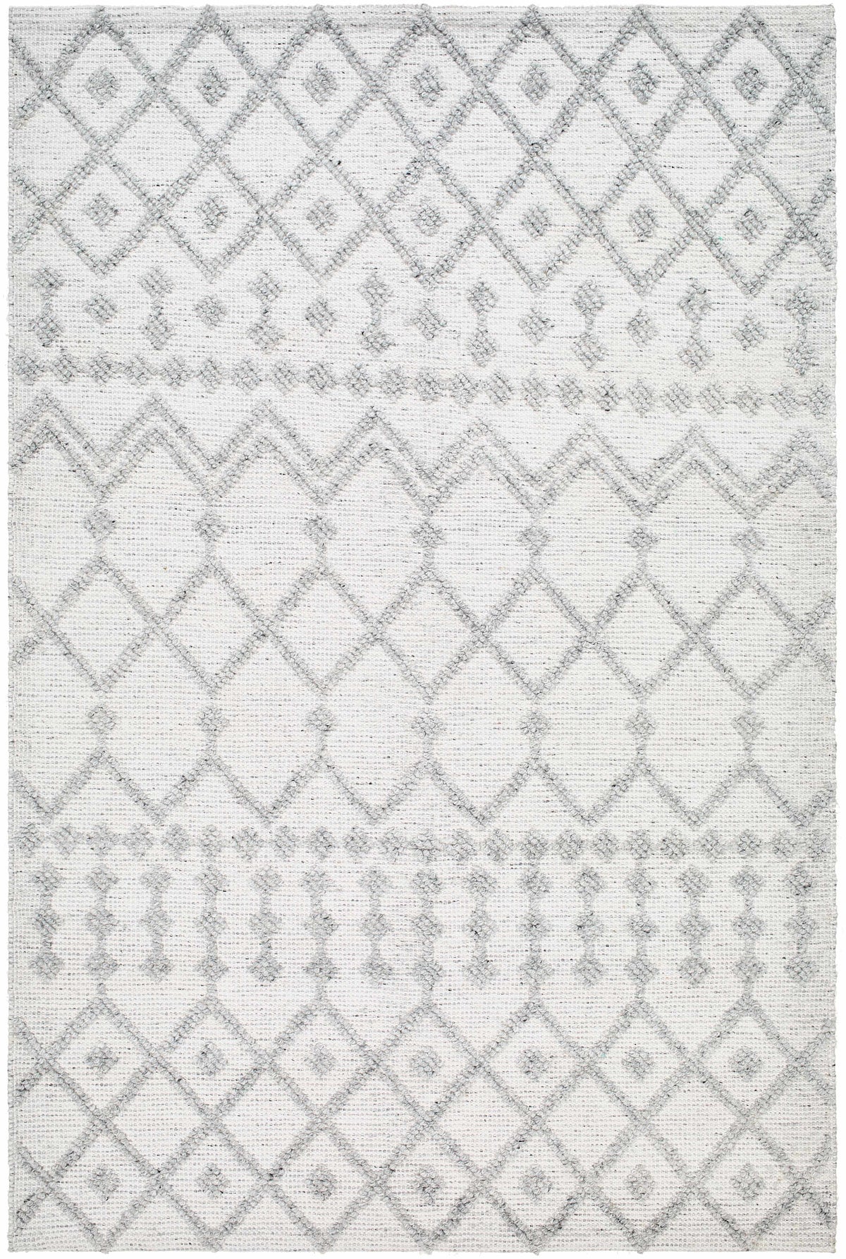 Light Gray Hand Woven 100% Recycled PET Yarn Global Rectangle Handmade rug, Indoor use only, no fringe, non-washable. runner also available