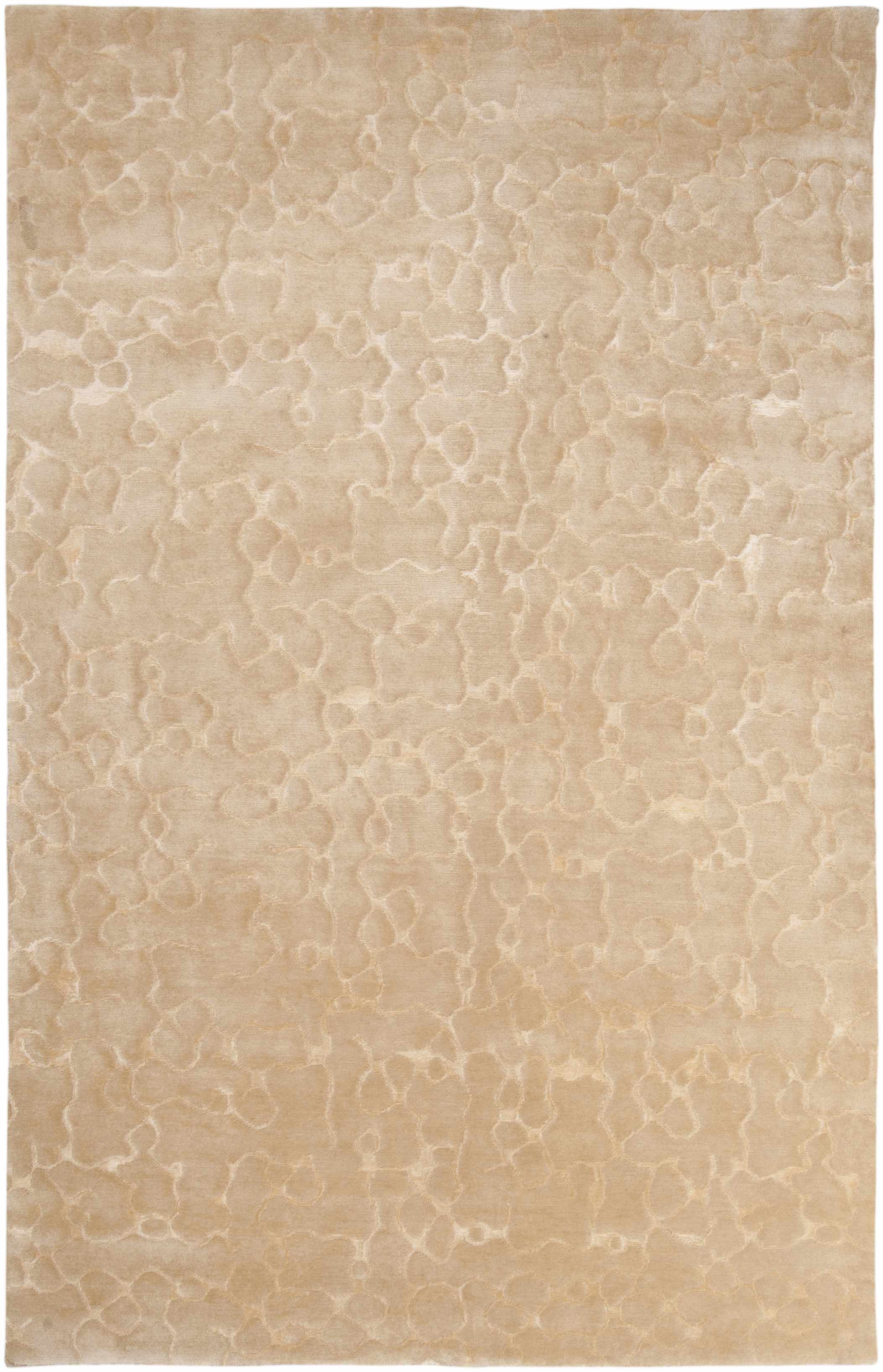 Mustard Hand Knotted 70% NZ Wool, 30% Viscose Modern Rectangle Handmade rug, Indoor use only, no fringe, non-washable.