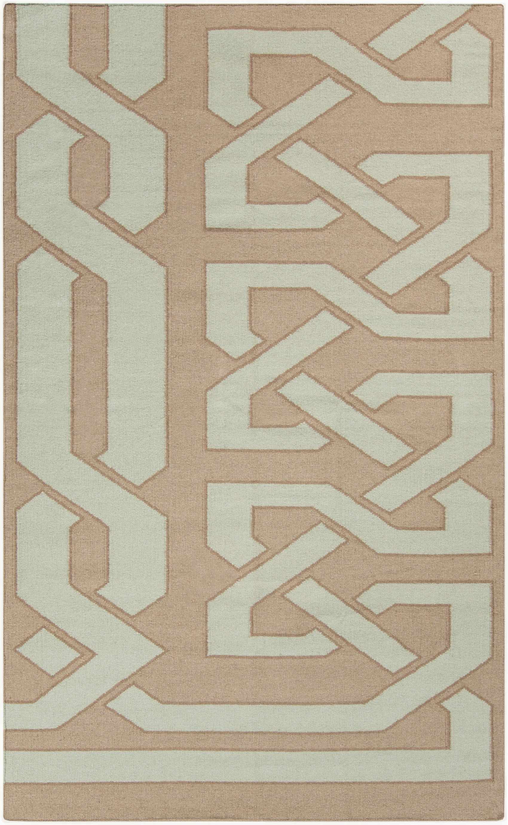Gray Hand Woven 100% Wool Modern Rectangle Handmade rug, Indoor use only, no fringe, non-washable.