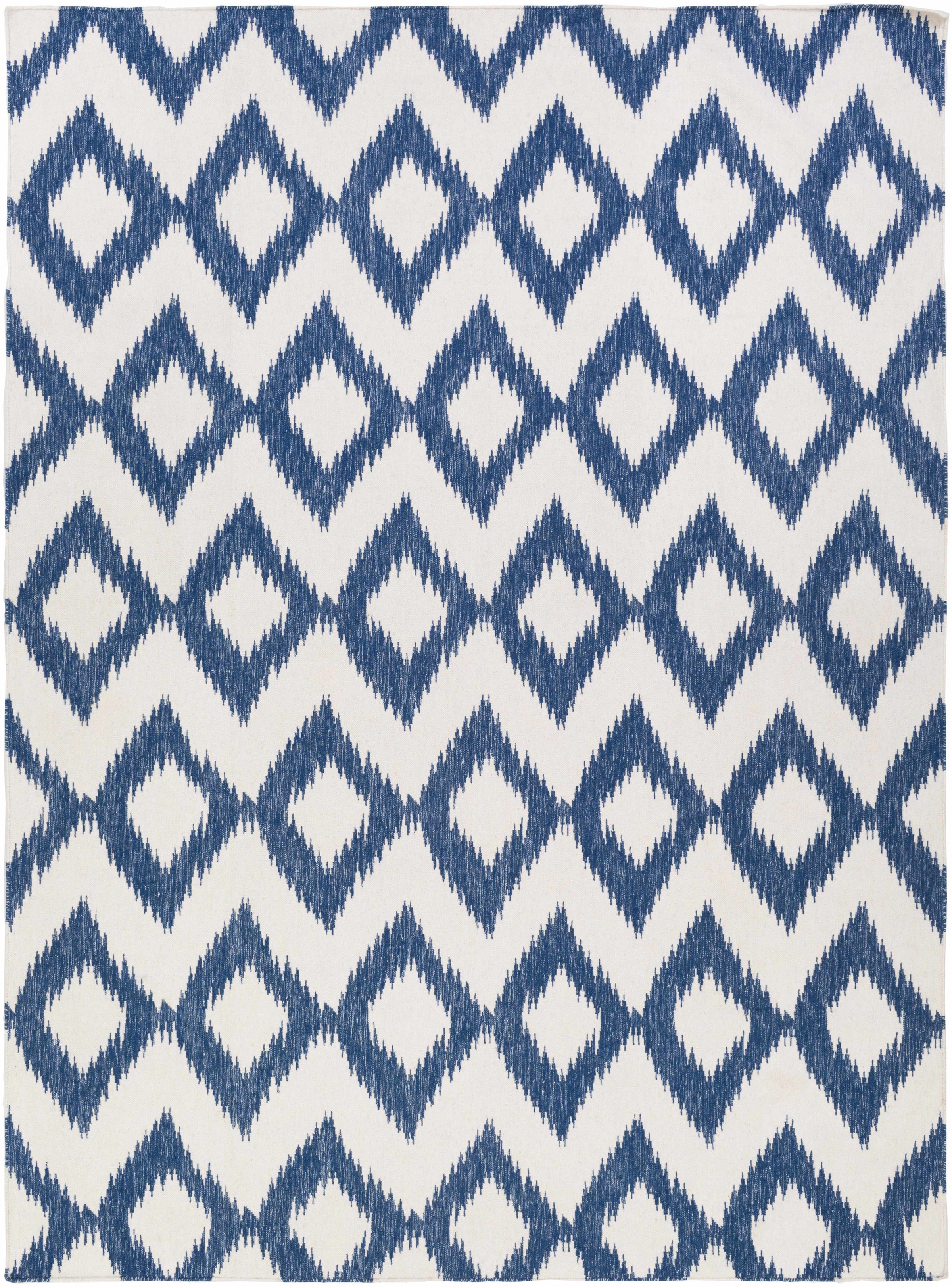 Navy Hand Woven 100% Wool Modern Rectangle Handmade rug, Indoor use only, no fringe, non-washable. runner also available