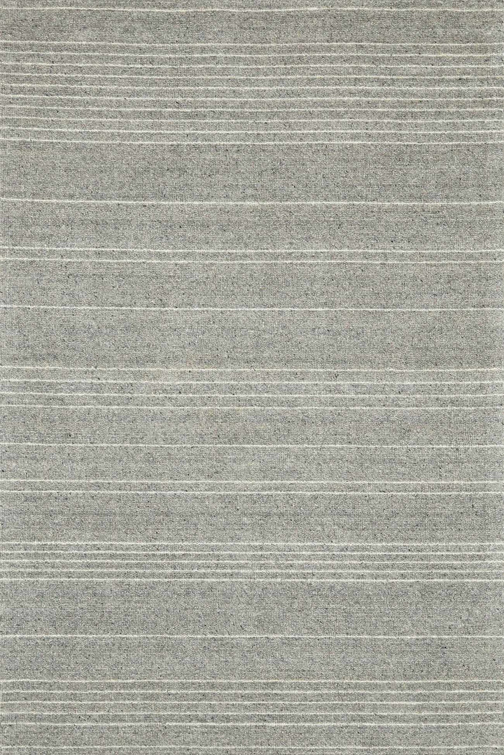 Slate Gray Hand Loomed 100% Wool Cottage Rectangle Handmade rug, Indoor use only, no fringe, non-washable.