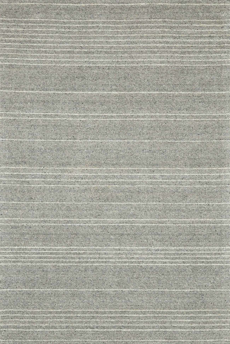 Slate Gray Hand Loomed 100% Wool Cottage Rectangle Handmade rug, Indoor use only, no fringe, non-washable.