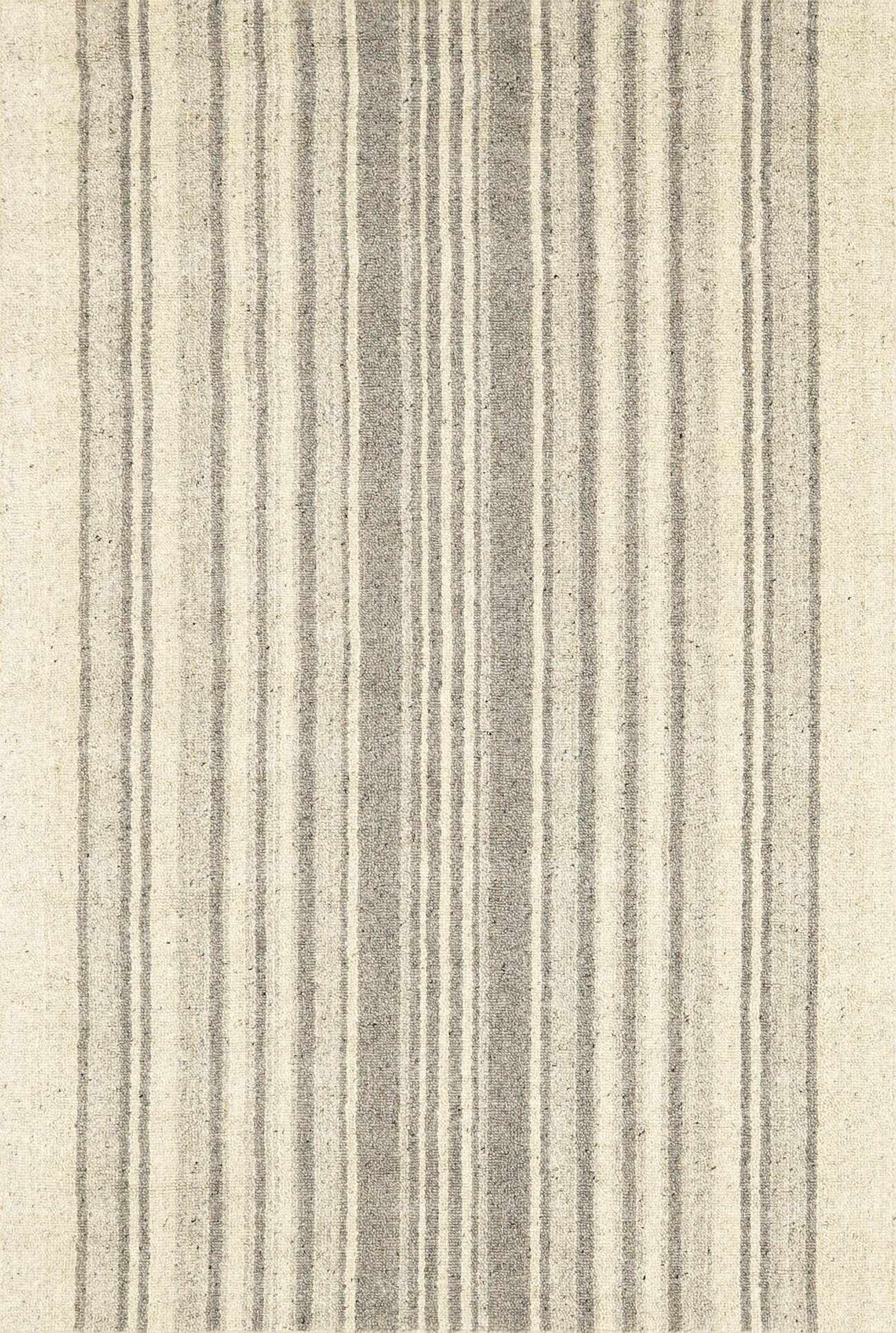 Ivory Hand Loomed 100% Wool Cottage Rectangle Handmade rug, Indoor use only, no fringe, non-washable.