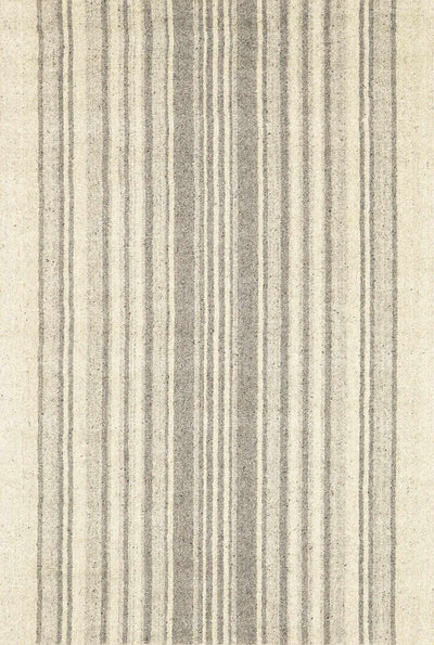 Ivory Hand Loomed 100% Wool Cottage Rectangle Handmade rug, Indoor use only, no fringe, non-washable.