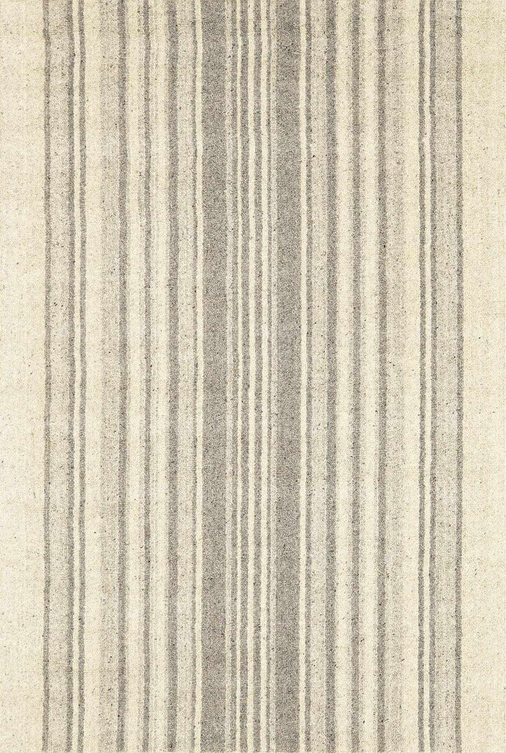 Ivory Hand Loomed 100% Wool Cottage Rectangle Handmade rug, Indoor use only, no fringe, non-washable.