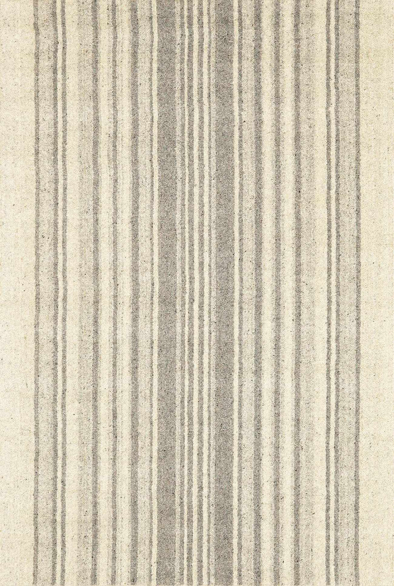 Ivory Hand Loomed 100% Wool Cottage Rectangle Handmade rug, Indoor use only, no fringe, non-washable.
