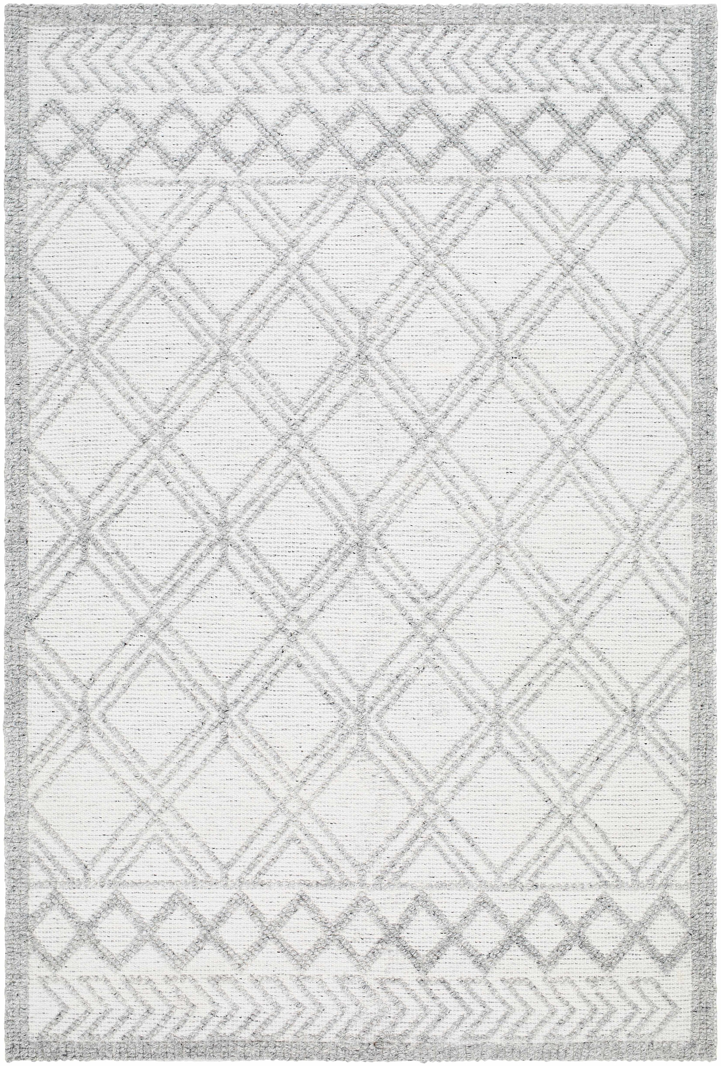 White Hand Woven 100% Recycled PET Yarn Global Rectangle Handmade rug, Indoor use only, no fringe, non-washable. runner also available