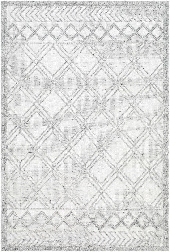 White Hand Woven 100% Recycled PET Yarn Global Rectangle Handmade rug, Indoor use only, no fringe, non-washable. runner also available