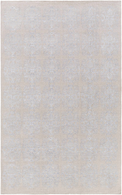Gray Hand Woven 60% Wool, 40% Viscose Modern Rectangle Handmade rug, Indoor use only, no fringe, non-washable.