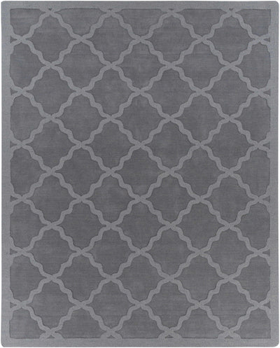 Gray Hand Loomed 100% Wool Modern Rectangle Handmade rug, Indoor use only, no fringe, non-washable. round, runner also available