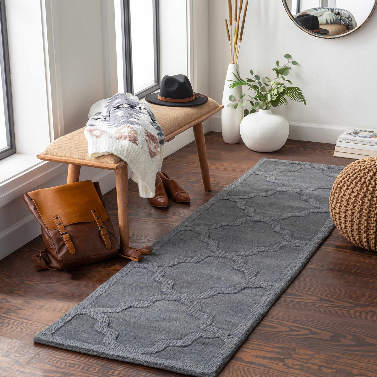 Central Park AWHP-4023 Hand Loomed Rug