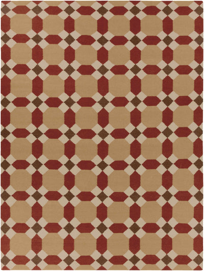 Mustard Hand Woven 100% Wool Modern Rectangle Handmade rug, Indoor use only, no fringe, non-washable.