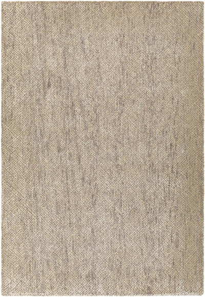 Oatmeal Hand Loomed 60% Viscose, 40% Wool Modern Rectangle Handmade rug, Indoor use only, no fringe, non-washable.