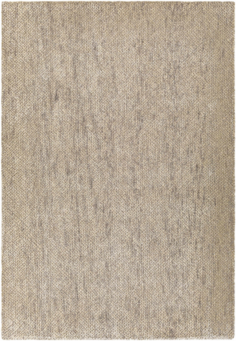 Oatmeal Hand Loomed 60% Viscose, 40% Wool Modern Rectangle Handmade rug, Indoor use only, no fringe, non-washable.