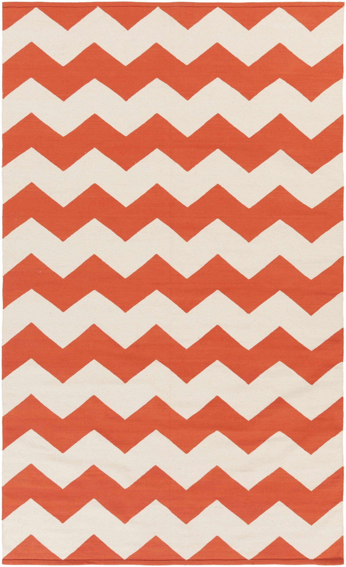 Coral Hand Woven 100% Cotton Modern Rectangle Handmade rug, Indoor use only, no fringe, non-washable.