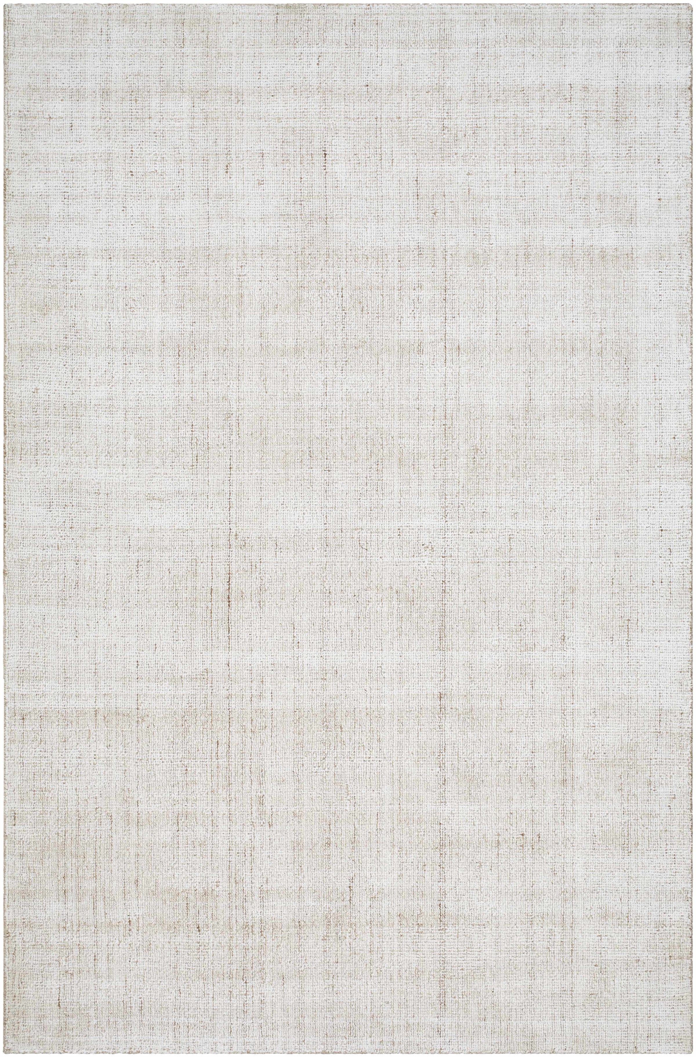 Cream Hand Loomed 60% Recycled PET Yarn, 40% Viscose Cottage Rectangle Handmade rug, Indoor use only, no fringe, non-washable.