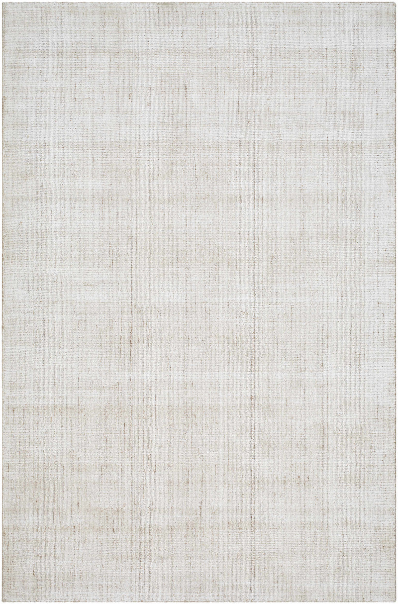 Cream Hand Loomed 60% Recycled PET Yarn, 40% Viscose Cottage Rectangle Handmade rug, Indoor use only, no fringe, non-washable.