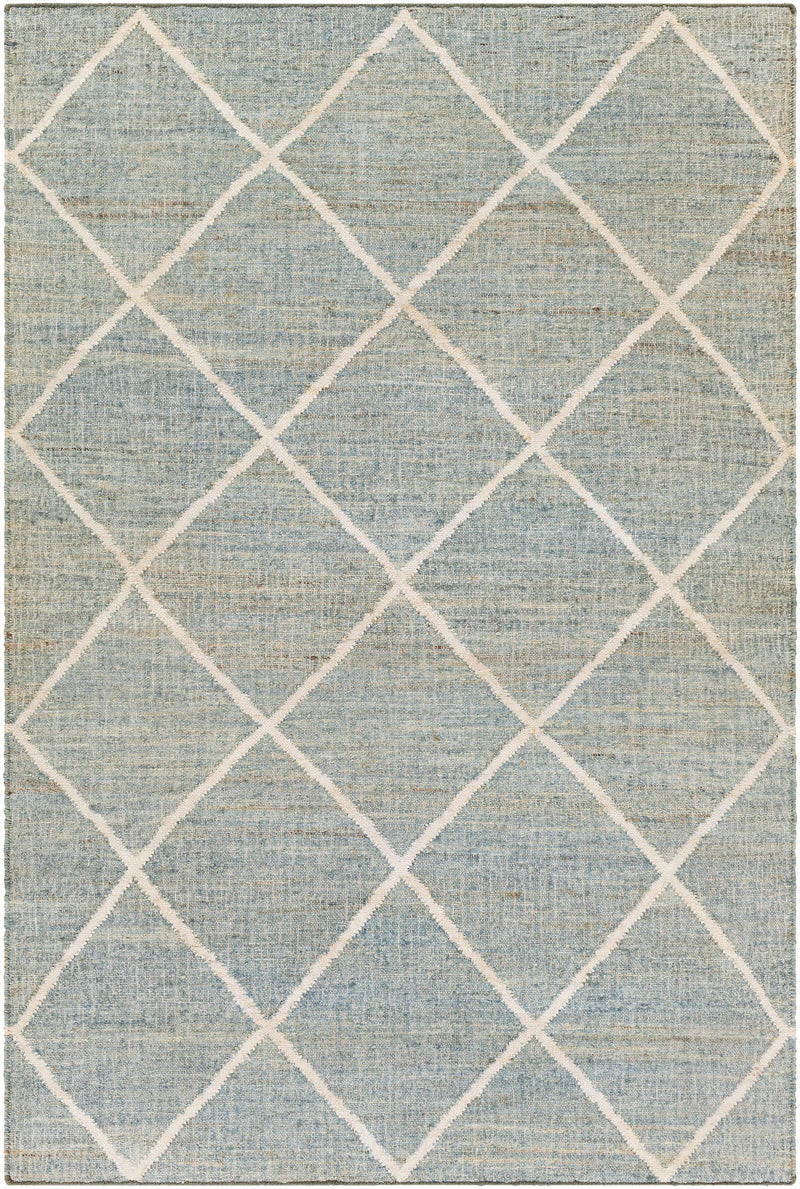Dusty Sage Hand Woven 100% Jute Global Rectangle Handmade rug, Indoor use only, no fringe, non-washable. runner also available